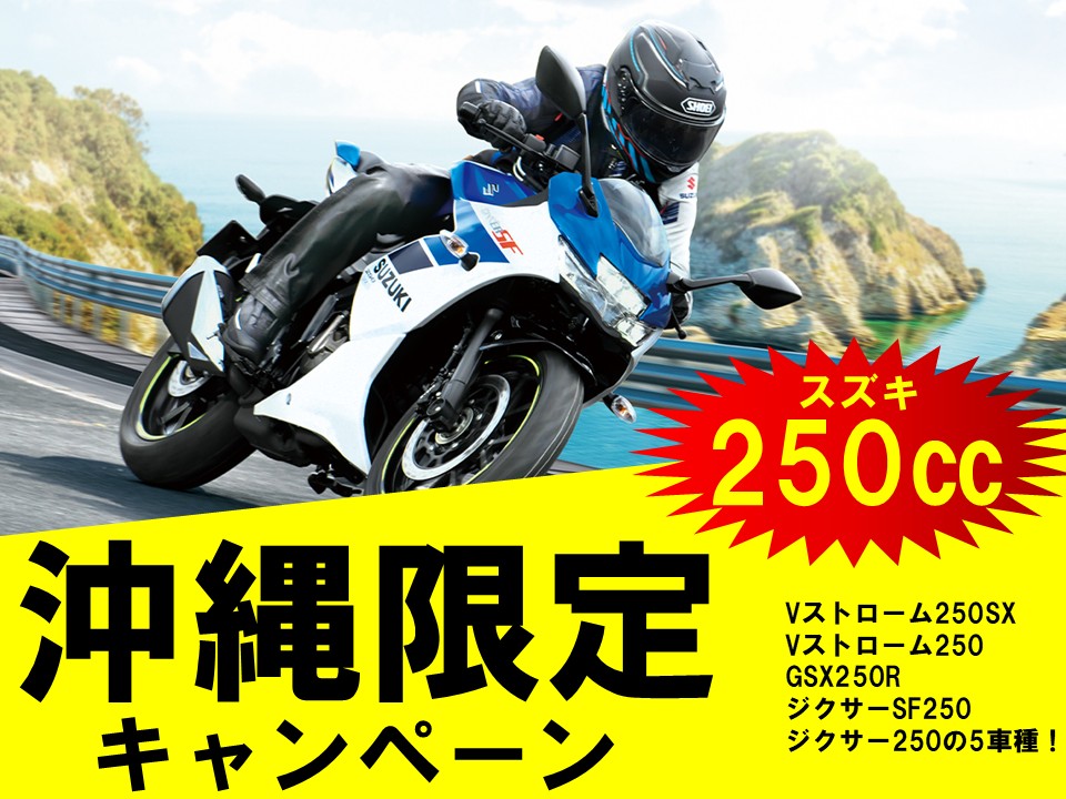250㏄沖縄限定キャンペーン！